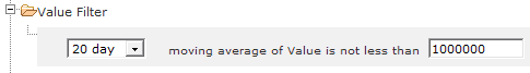 Value Stock Screen Filter